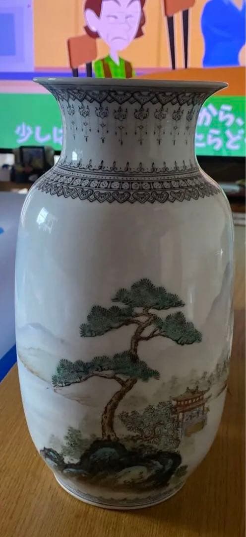 陶器 花瓶 山水画 779 有田焼やきもの市場 | 有田焼 大作「染付山水 大花瓶」 真右エ門窯