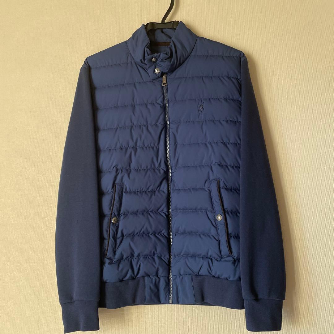 美品】ポロラルフローレン ハイブリッドダウンジャケット 切り替え