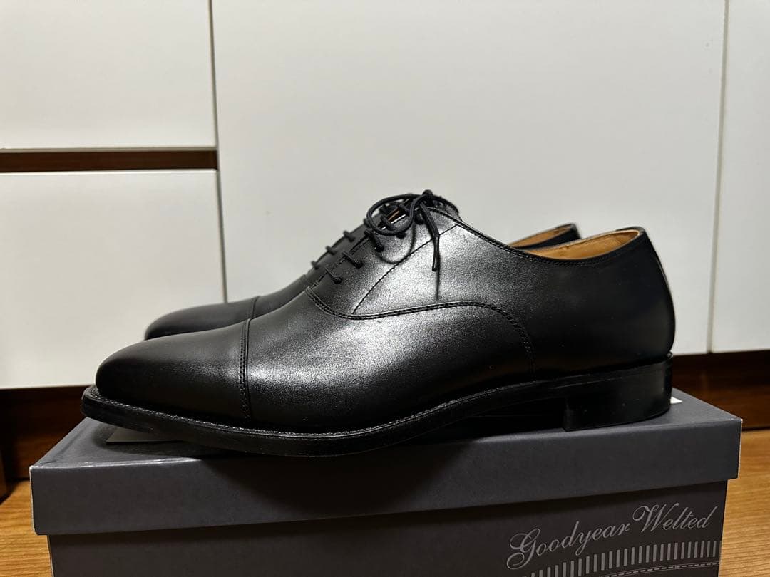 【美品】スコッチグレイン HIROKAWA 25.5cm 3E ブラック