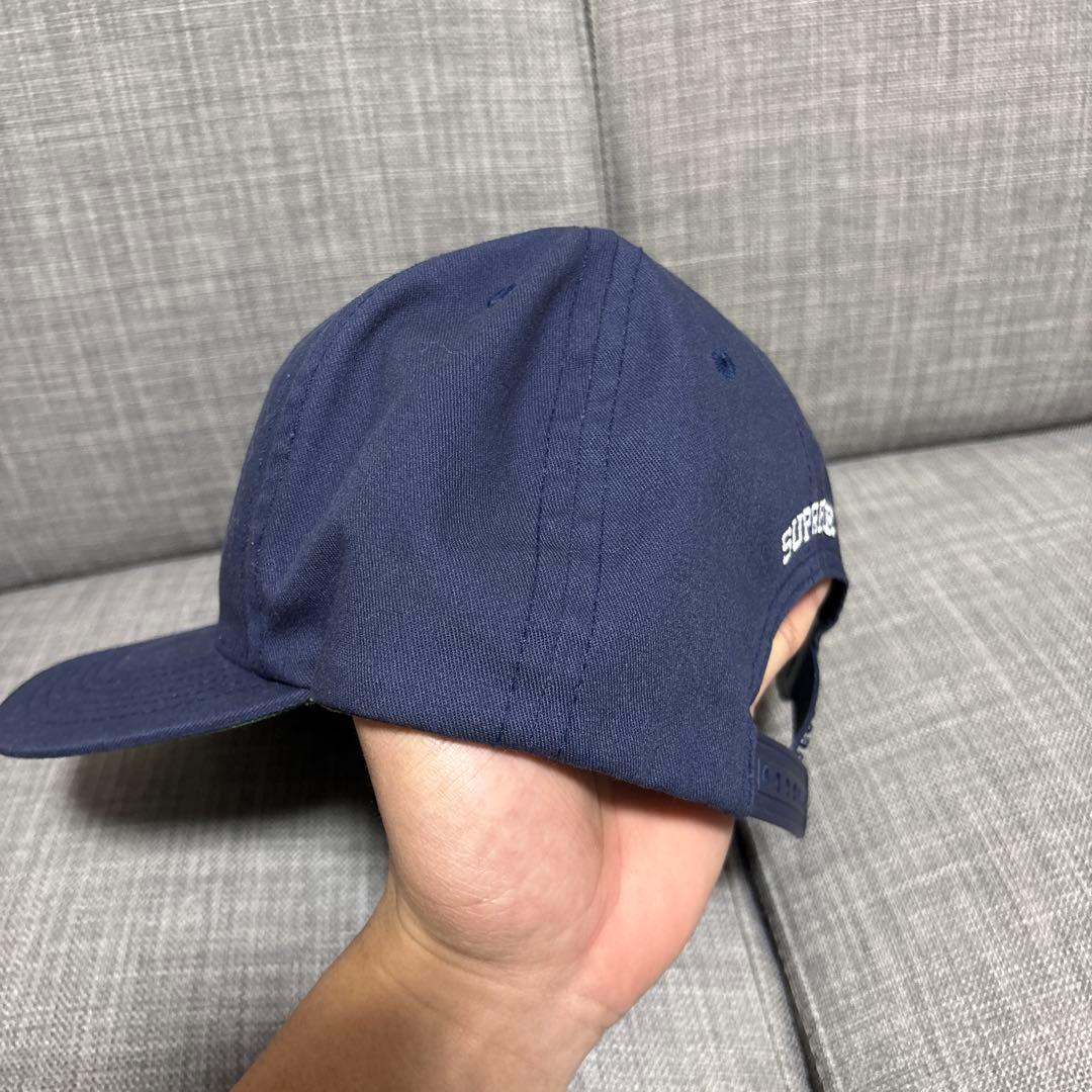 SUPREME ネイビーキャップ 古着キャップ - メルカリ