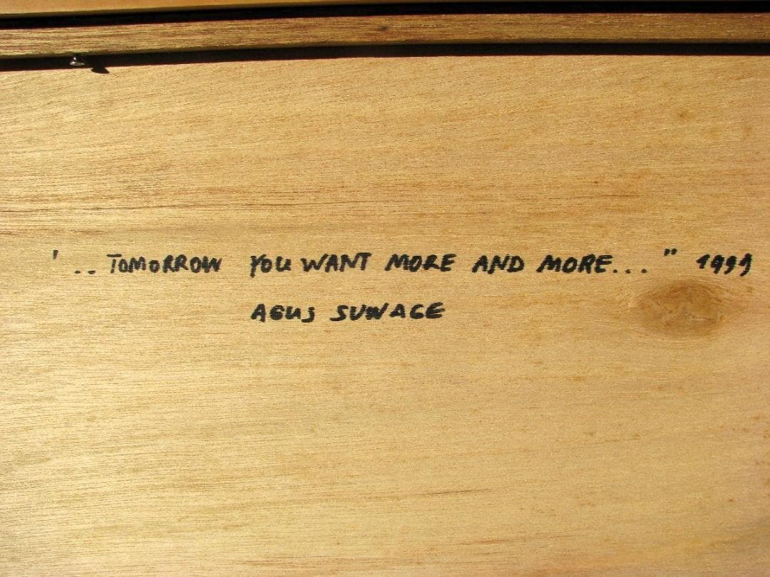 本日限り特価！インドネシア現代美術の代表格,アグス・スワゲ,水彩,超