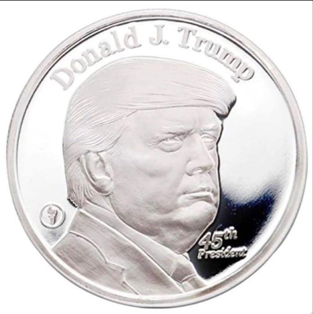 【2セット販売】新品　1 トロイ・オズ .999 純銀メダル ドナルド・トランプ 2セット販売】新品 1 トロイ・オズ 999 純銀メダル ドナルド・トランプ