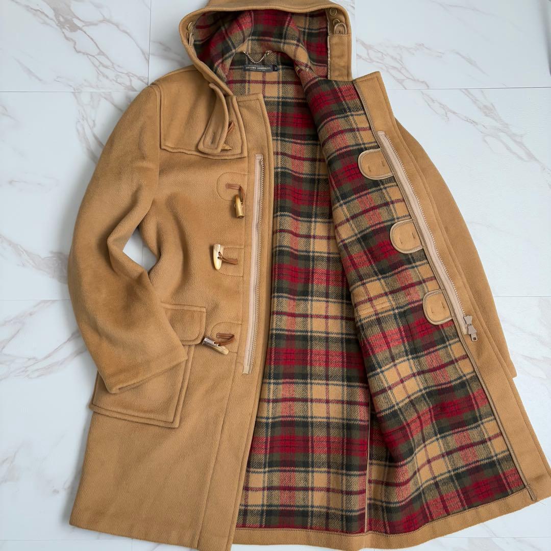 希少✨️英国製 ブルックスブラザーズ ダッフルコート キャメル チェック BROOKS BROTHERS（ブルックスブラザーズ） ダッフルコート コート
