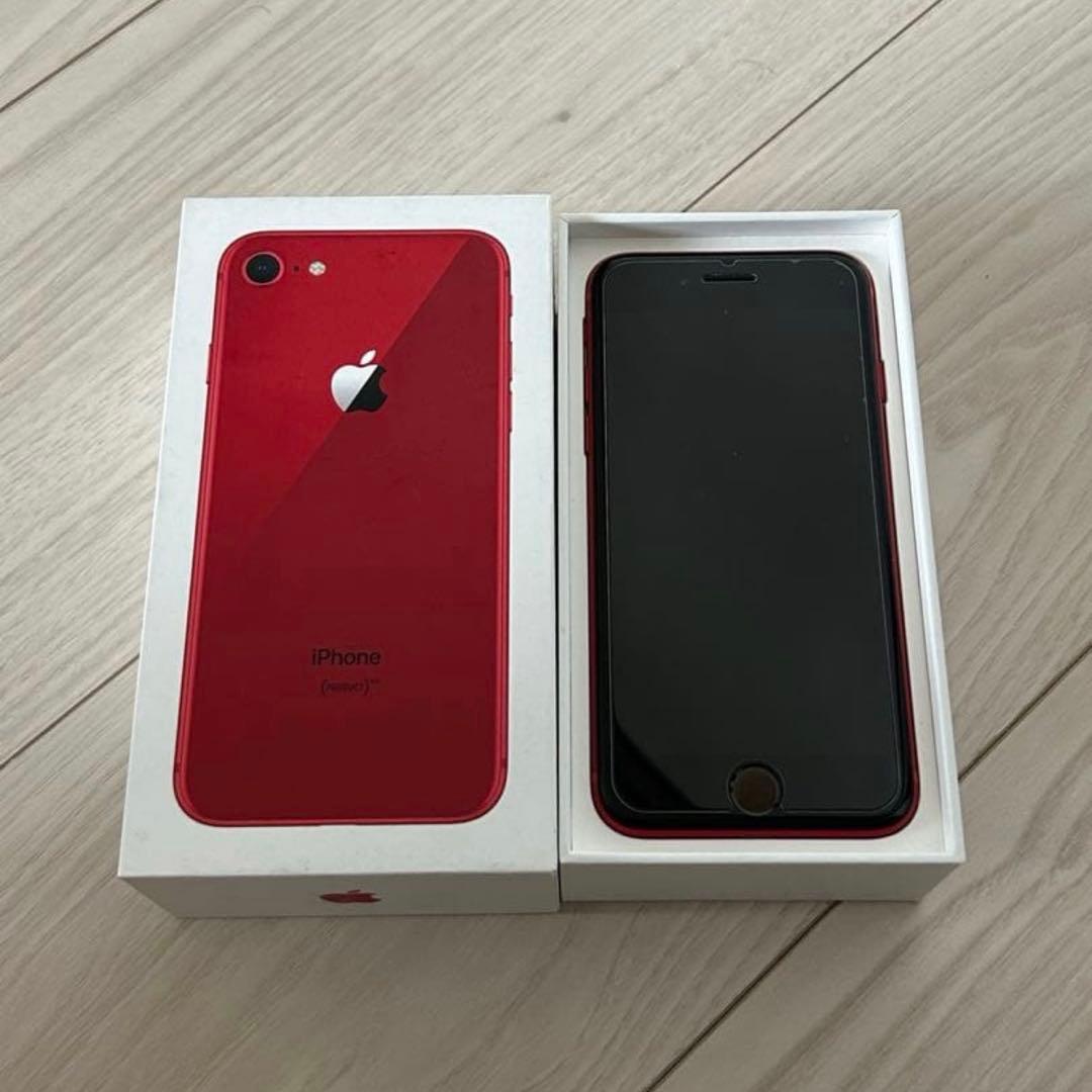 iPhone8 64GB PRODUCT RED Sim フリー - メルカリ