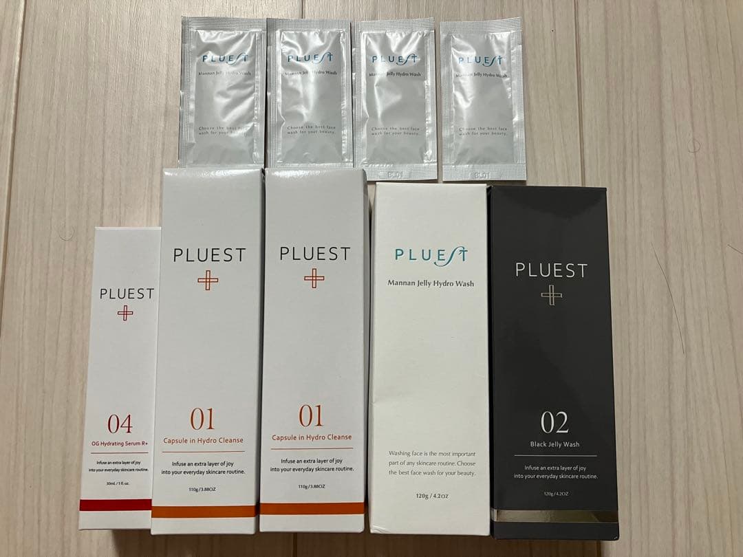 クレンジング・洗顔料・美容液計5本セット+洗顔サンプル4包　PLUEST 新品 Amazon | PLUEST クレンジングジェル 美容液 美顔器 セット ビタミンc