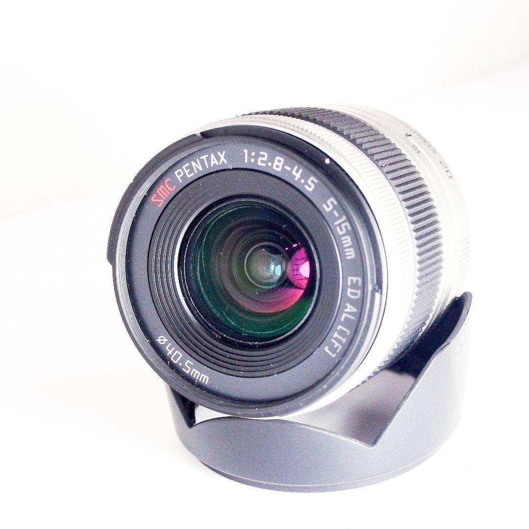 完動美品 PENTAX Q7 シルバー ダブルズームセット 元箱バッテリー充電