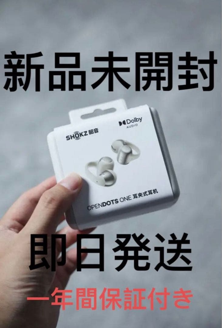 【新品未開封】SHOKZ OPENDOTS ONE グレー　一年間保証付き Shokz（ショックス） 完全ワイヤレスイヤホン Shokz OpenDots ONE｜SKZ
