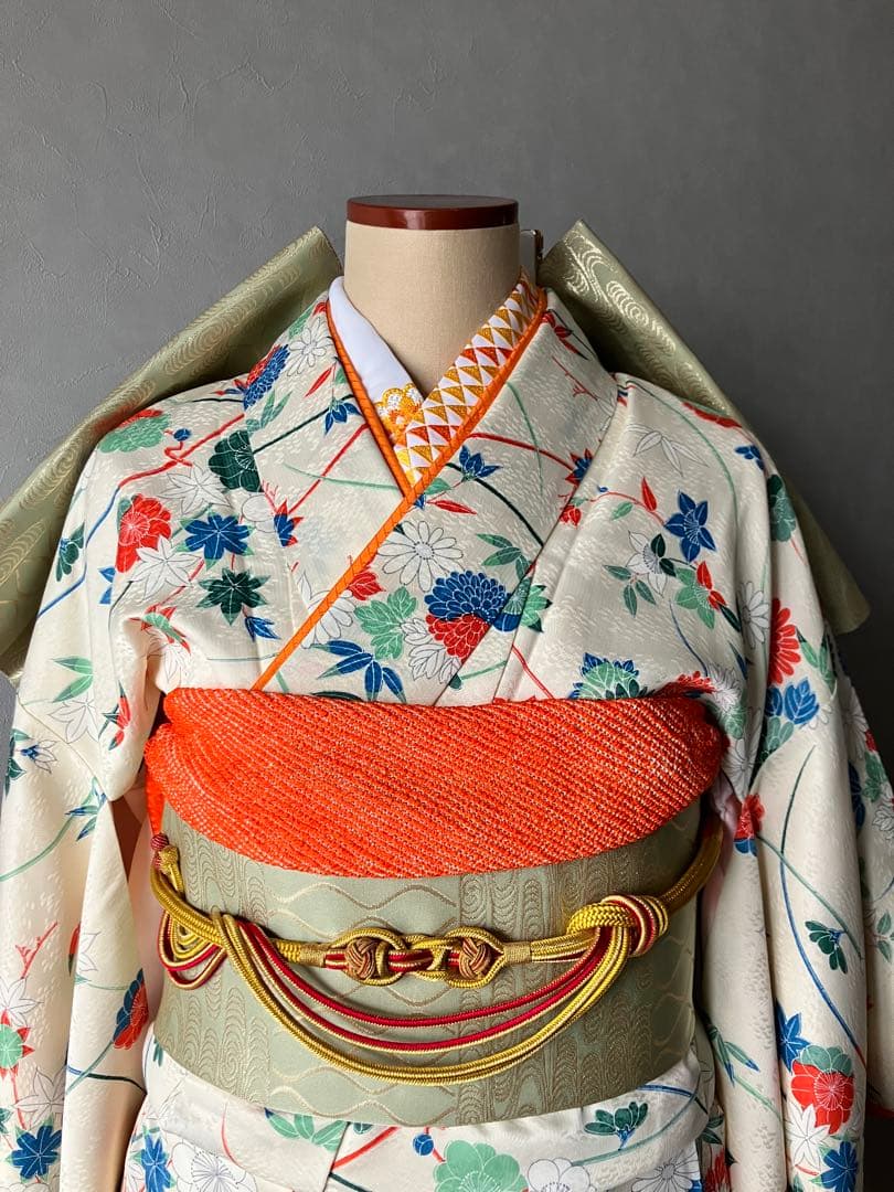 しつけ糸付き新品 小振袖 菊花小紋 単品 洗える着物 しつけ糸付き新品 小振袖 菊花小紋 単品 洗える着物 - メルカリ