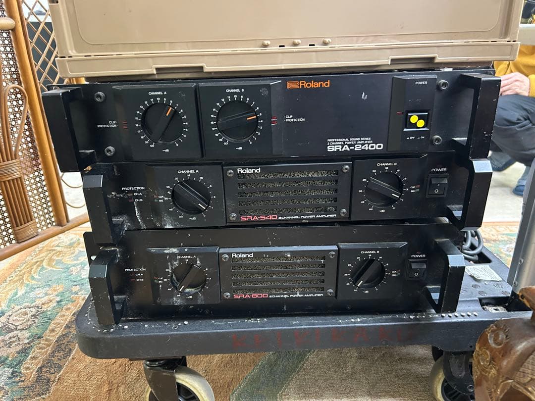 Roland SRA-540 ローランドアンプ ☆Roland ローランド SRA-540 パワーアンプ 動作品☆