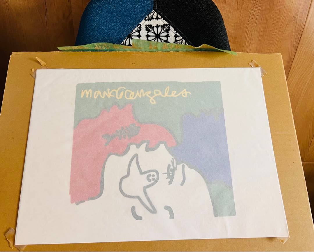 marc gonzales 直筆サイン入り 絵画 Mark Gonzales Drawings Art Signed One of a Kind Art Original 16in