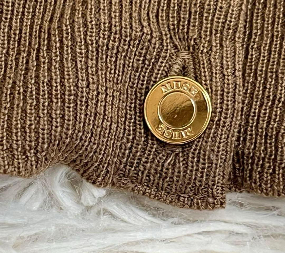 muse de deuxieme classe 金ボタンクルーネックカーディガン - メルカリ