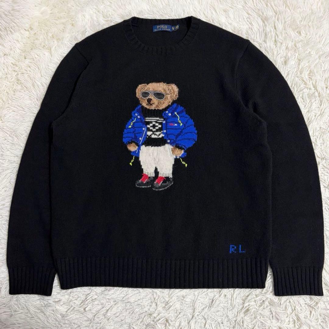 POLO RALPH LAUREN ポロベア 刺繍 ニット セーター XLサイズ - メルカリ