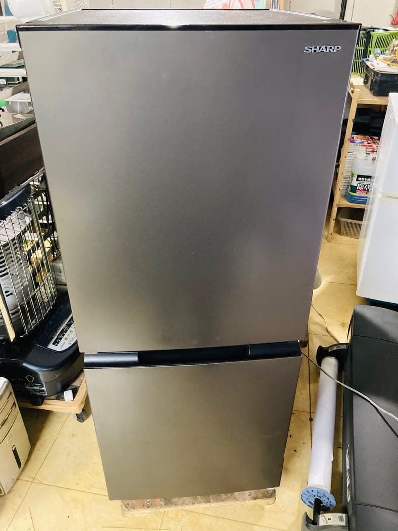 SHARP 冷蔵庫 SJ-D15H-H 152L 2022年製 2ドア 冷蔵庫 ホワイト系 SJ-D15H-W [152L /2ドア /右開き/左開き付け替え