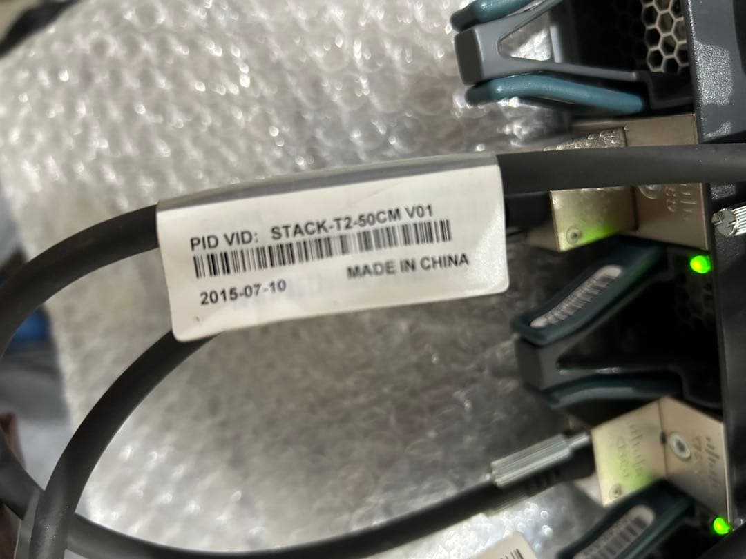 CCNA、CCNP】2台セット スタックCisco L3スイッチ3650 - メルカリ