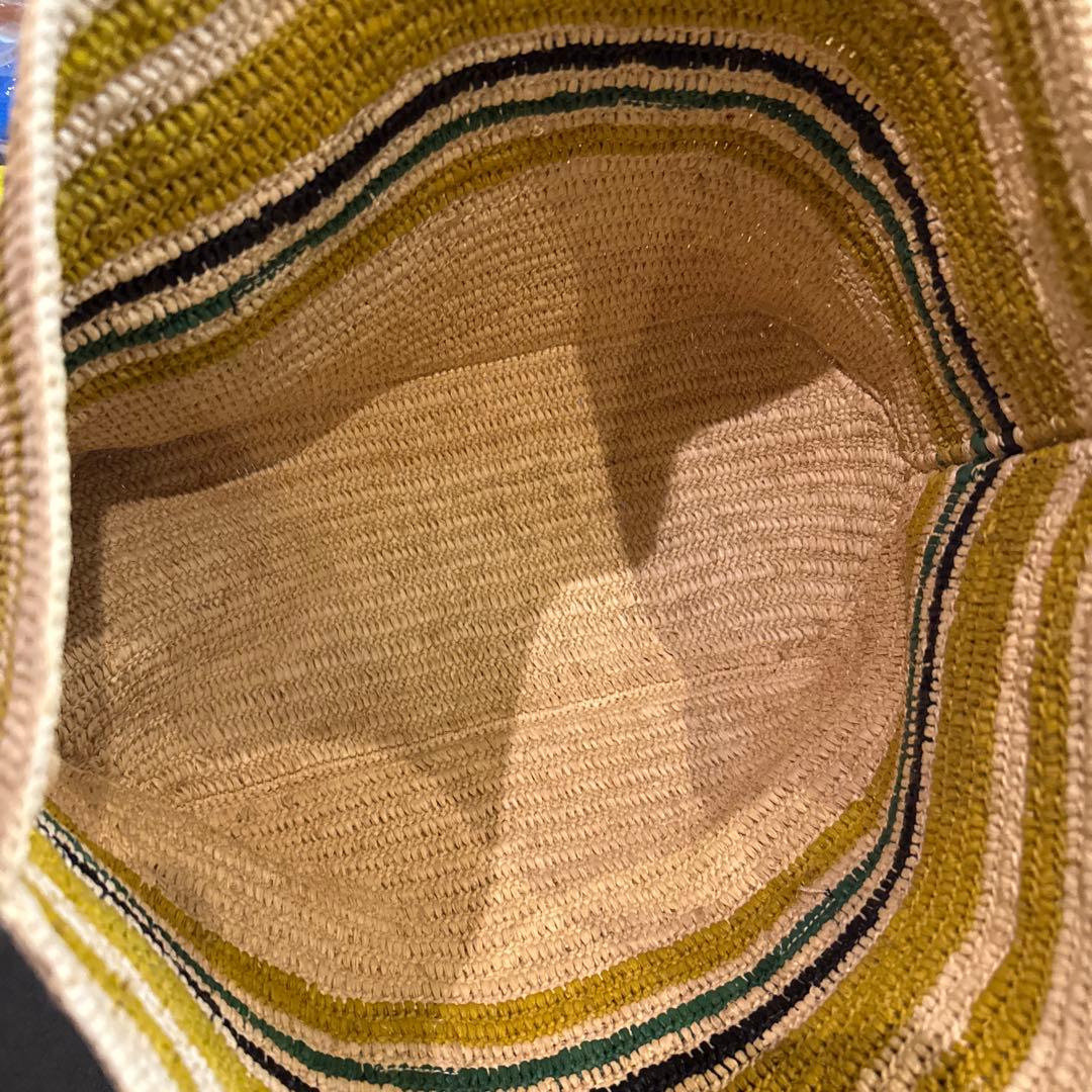 LOEWE ストライプ トートバッグ かごバッグの通販はau PAY マーケット