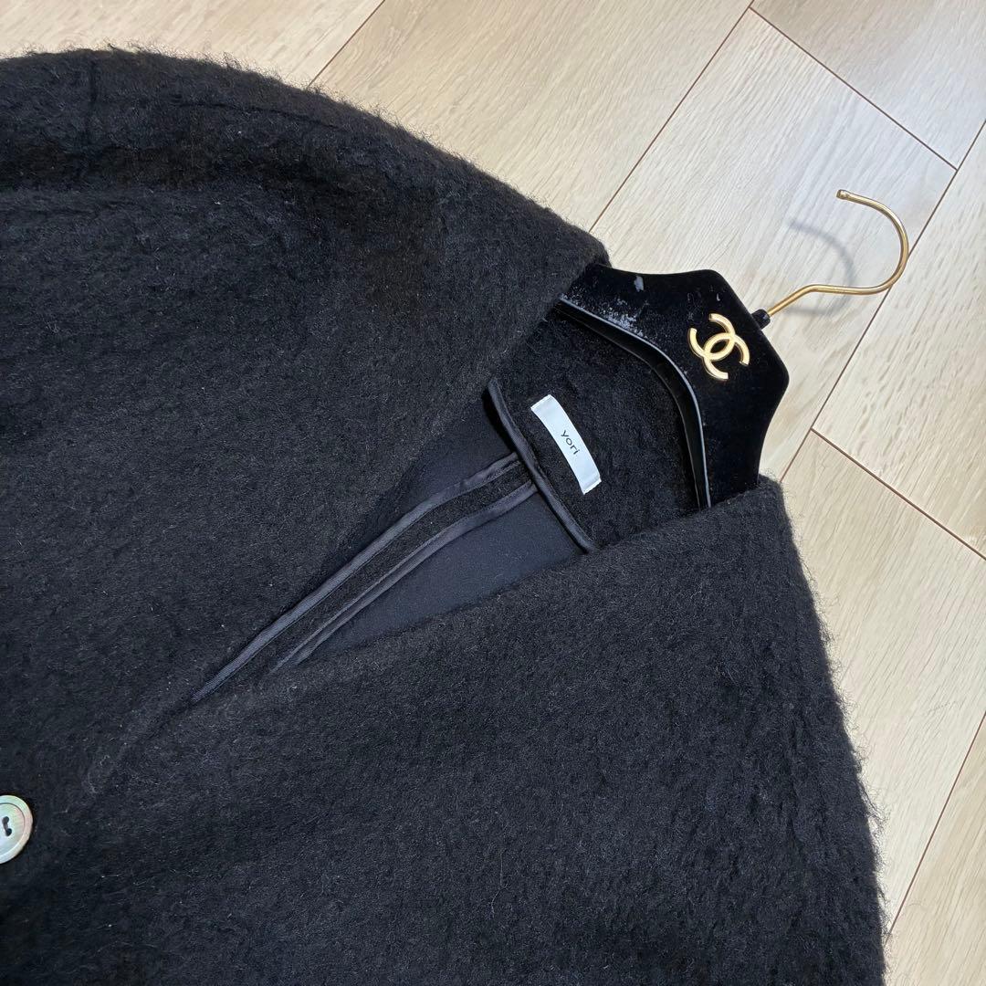 大人気商品】yoriウール モヘア シャ ギージャケット カーディガン F