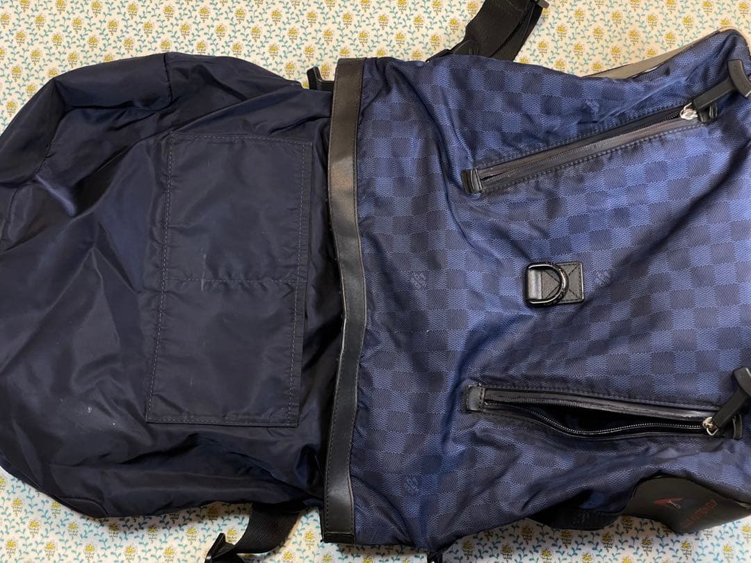 ジ*ニ様 LV ルイヴィトン ダミエ チャレンジカップ ソラーノ ネイビー