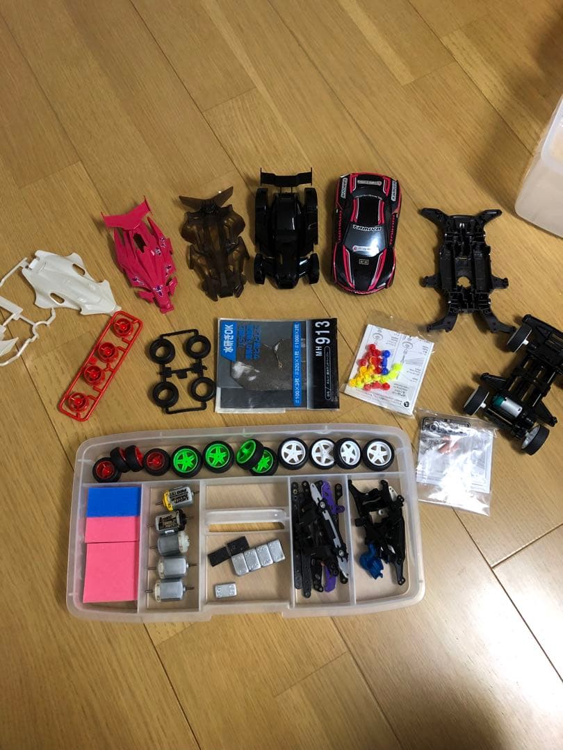 フホマノ様専用 ミニ四駆 引退セット車両5台とパーツ・工具収納セット