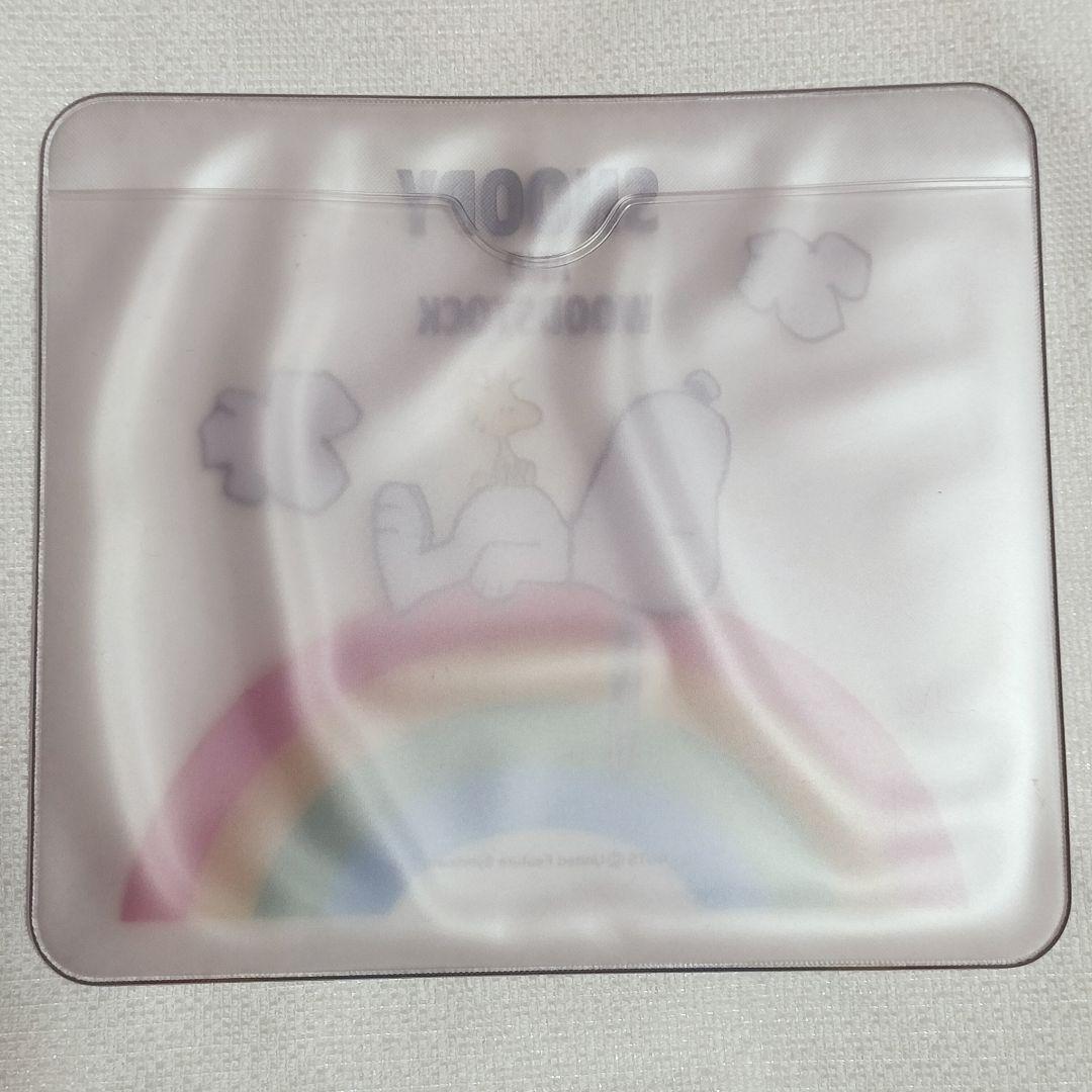 激レア 希少 スヌーピー クリアケース 収納 レトロ 虹