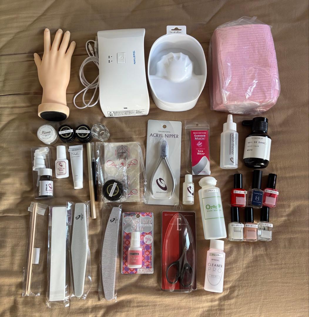 ネイル検定2級・3級セット ◇JNECネイリスト技能検定 3級厳選35点セット 道具が一式揃うフル