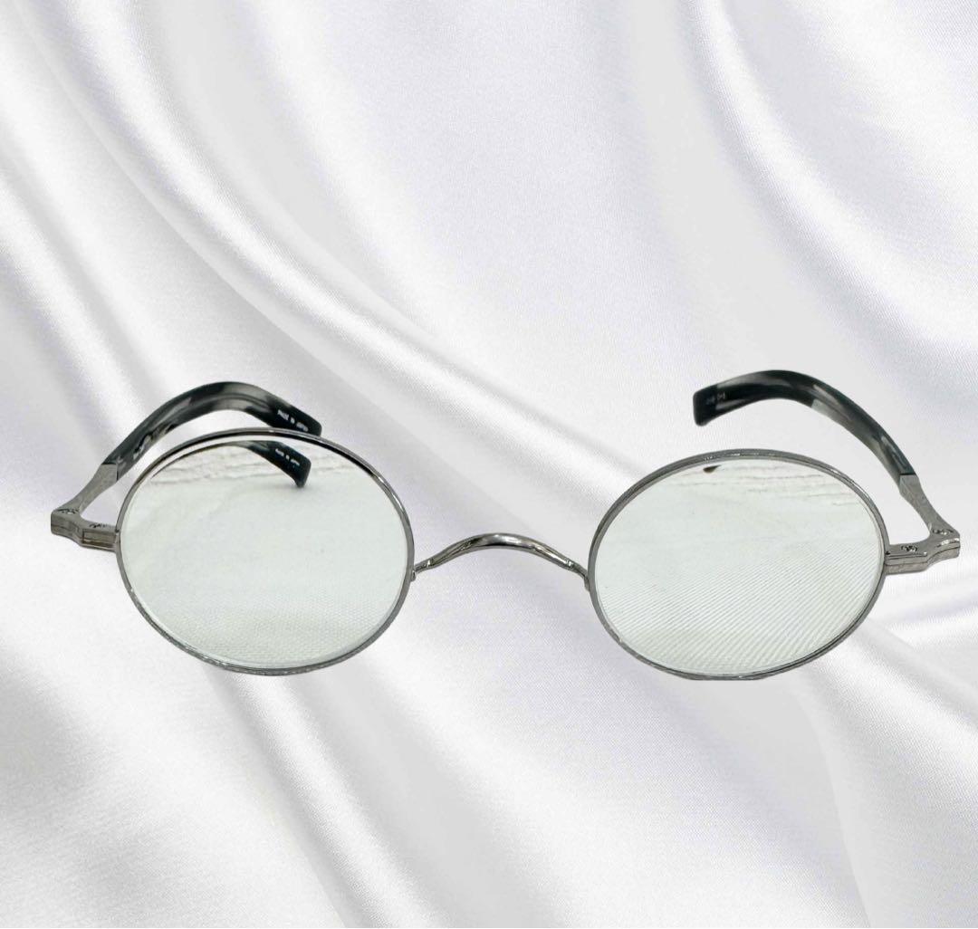 OptMeisa 日本製 鯖江 丸メガネ チタン 眼鏡 軽量