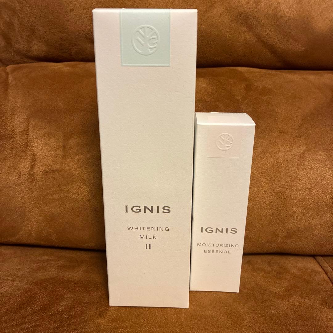 IGNIS ホワイトニングミルク II & モイスチャライジングエッセンス イグニス（IGNIS） ホワイトニング ミルク II (薬用美白乳液) 200g