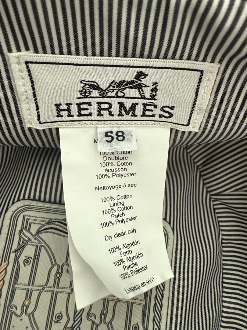 美品！ エルメス バケットハット デニム生地 セリエ 58サイズ - メルカリ