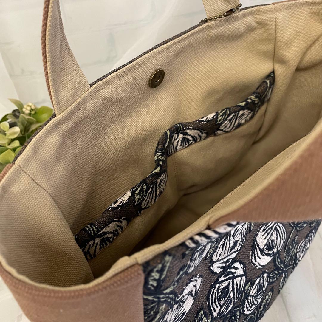 ハンドメイド ラウンドトートバッグ ミナペルホネン rosy 450 - メルカリ