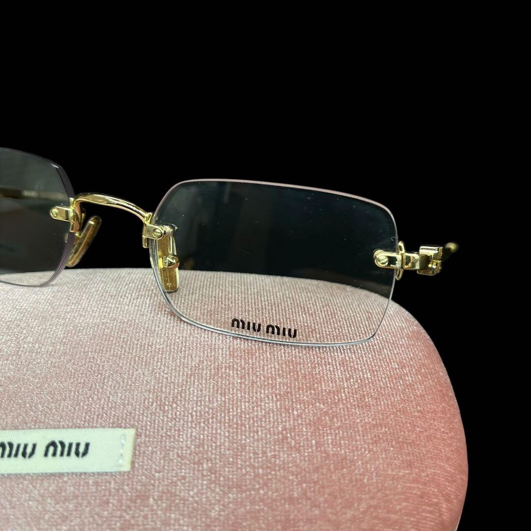 MIU MIU miumiu リムレスメガネ 眼鏡 - メルカリ