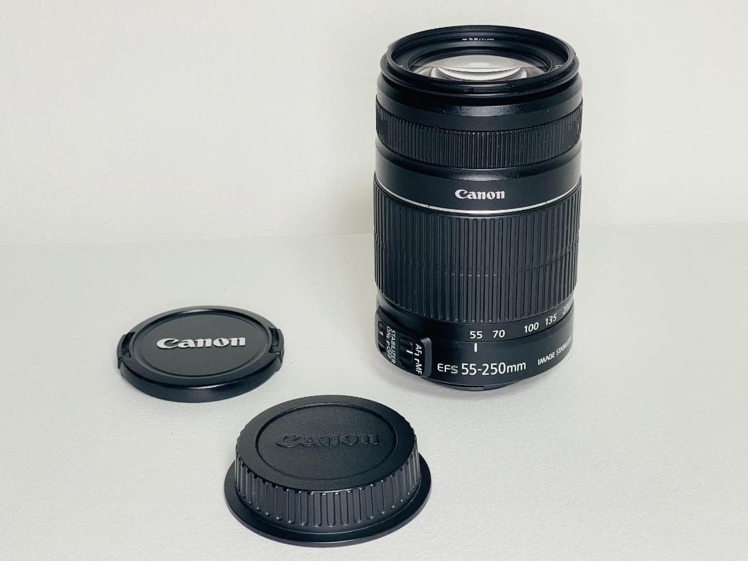 美品☆キャノン EF-S 55-250mm IS II☆手ブレ補正付望遠レンズ EFレンズ キヤノン 望遠レンズ CANON EF-S 55-250mm F3.5-5.6 IS II