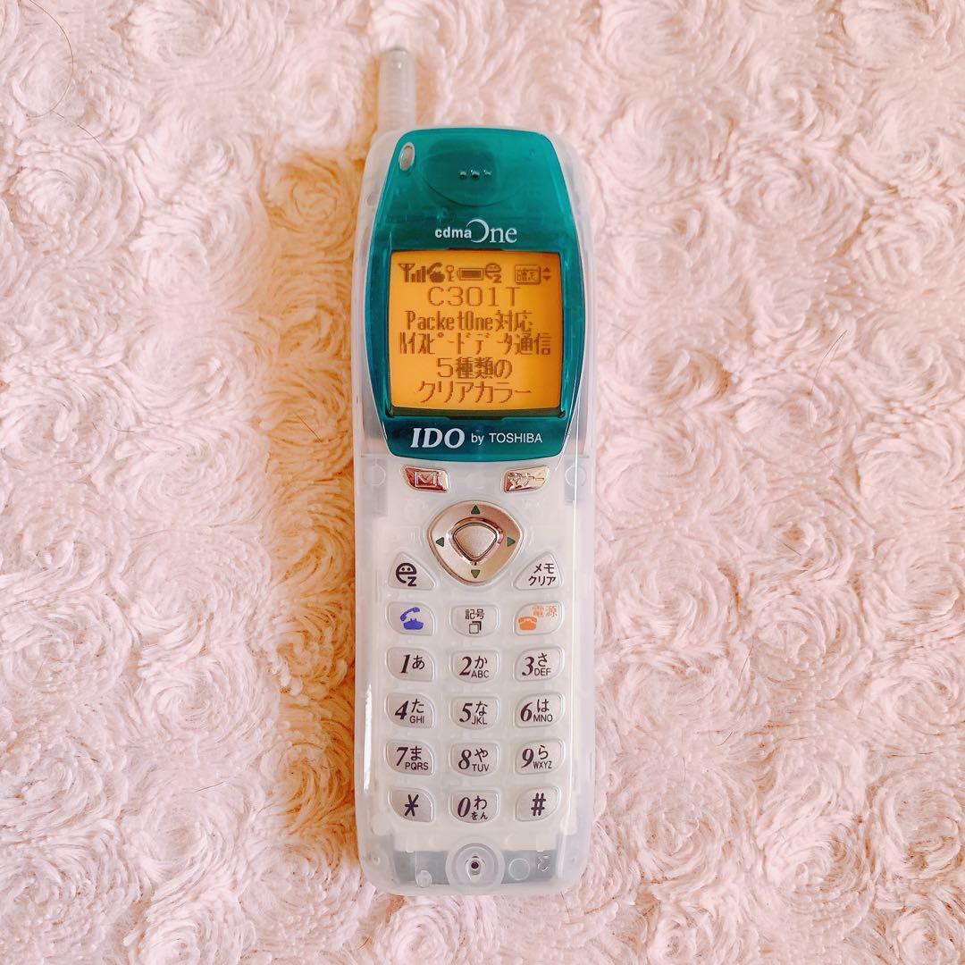 ⭐︎希少⭐︎ IDO C301T ガラケー スケルトン モック 平成レトロ