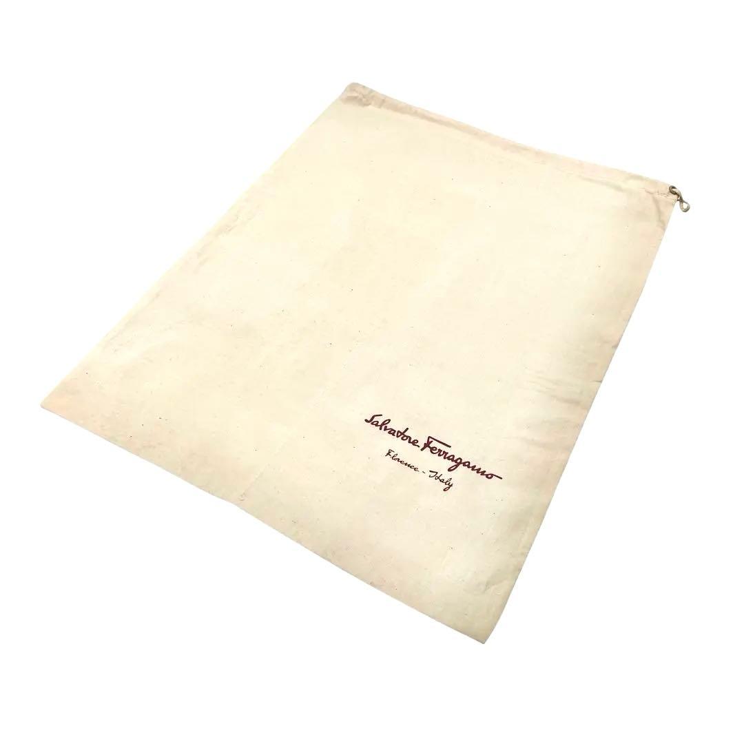 《超美品》フェラガモ ヴァラ デニム シルバー金具 インディゴ ブルー 保存袋