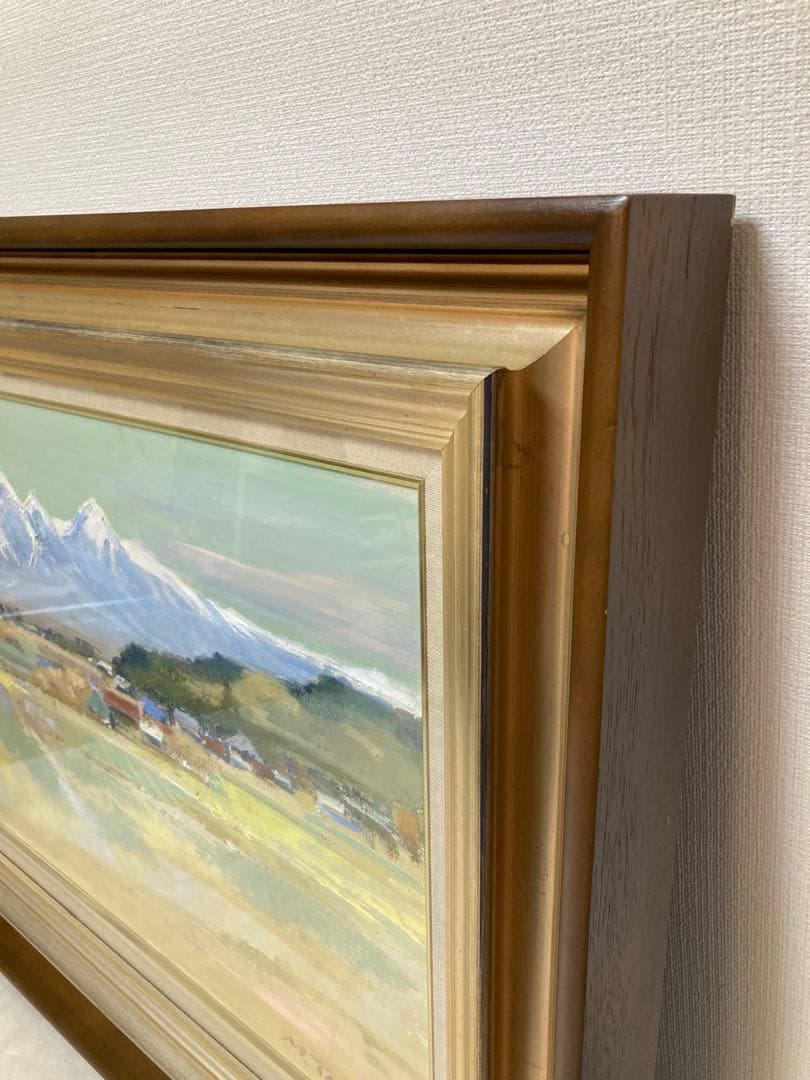 八ヶ岳遠望』☆樽見盛衛☆元流形社顧問☆M12号☆油彩 絵画☆八ヶ岳山