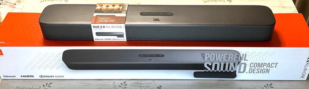 JBL サウンドバー Bar 2.0｜動作確認済み｜箱・付属品完備　即日発送 JBLのコンパクトサウンドバー「Bar 2.0 All-in-One MK2」は10月28日に