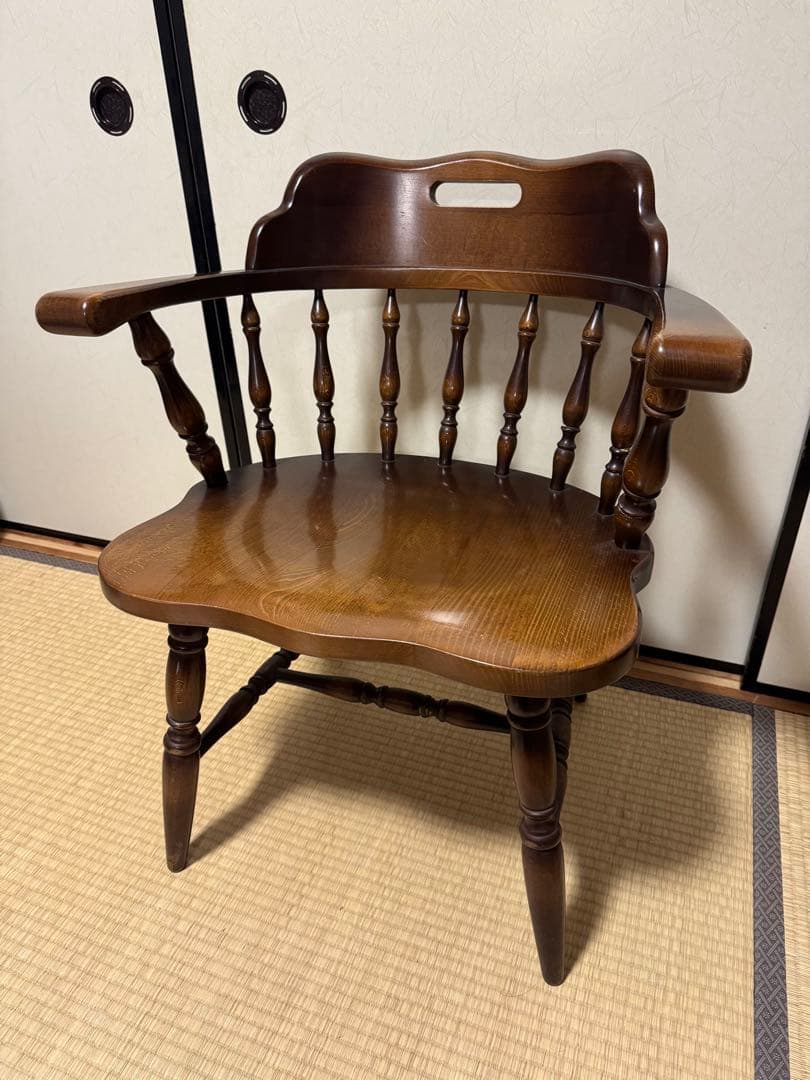 飛騨産業 キツツキマーク キャプテンチェア アームチェア 椅子 B B 飛騨産業 キツツキマーク ウィンザーダイニングチェア ローバック