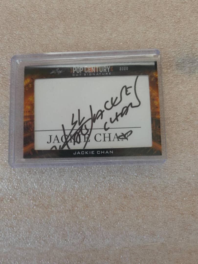 マ*ロ様 ジャッキーチェン サインカード 2020 Leaf 直筆 ジャッキーチェン／オートグラフ(直筆サイン) - メルカリ