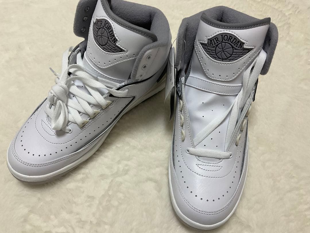 新品 Nike エアジョーダン 2 レトロ US7 25cm ホワイト Nike】 エア ジョーダン 2 Retro 'Python' ☆White (Nike/スニーカー