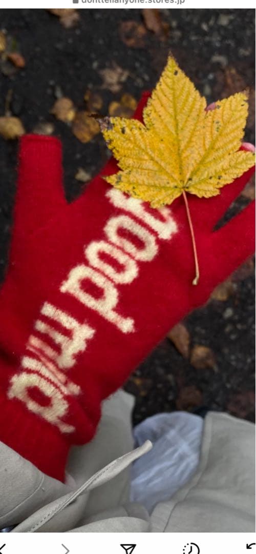 tae1022様専用☆donttellanyone☆新品☆wool gloves - メルカリ
