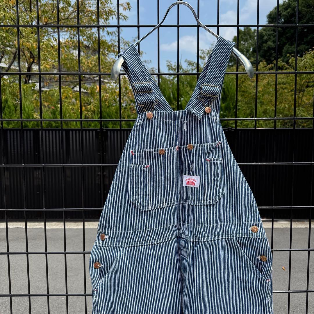 USA製 ROUND HOUSE オーバーオール ヒッコリーストライプ 楽天市場】【20%OFF】ROUND HOUSE ラウンドハウス Made in USA Kids
