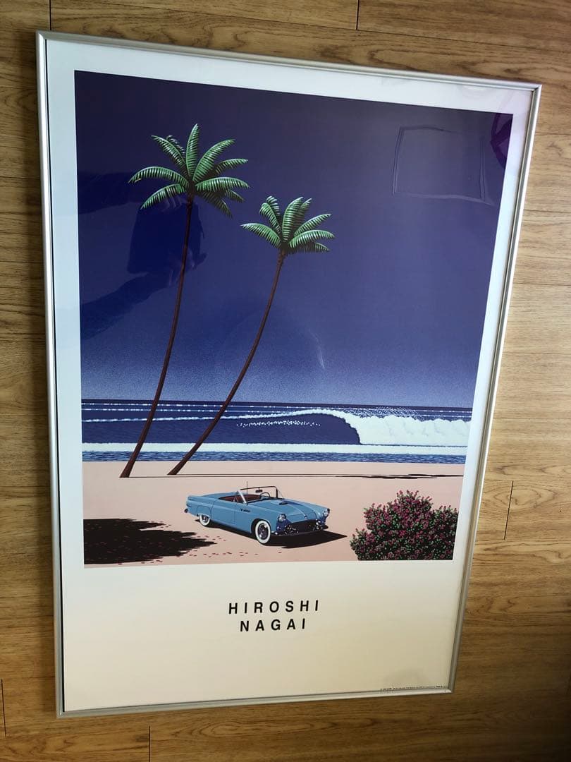 激レア【値下げ可！】永井博ポスター 91.5×61.5cm超特大サイズ - メルカリ