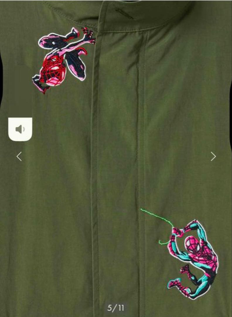 新品 graniph スパイダーマン スパイディ VS ヴィラン｜モッズコートM