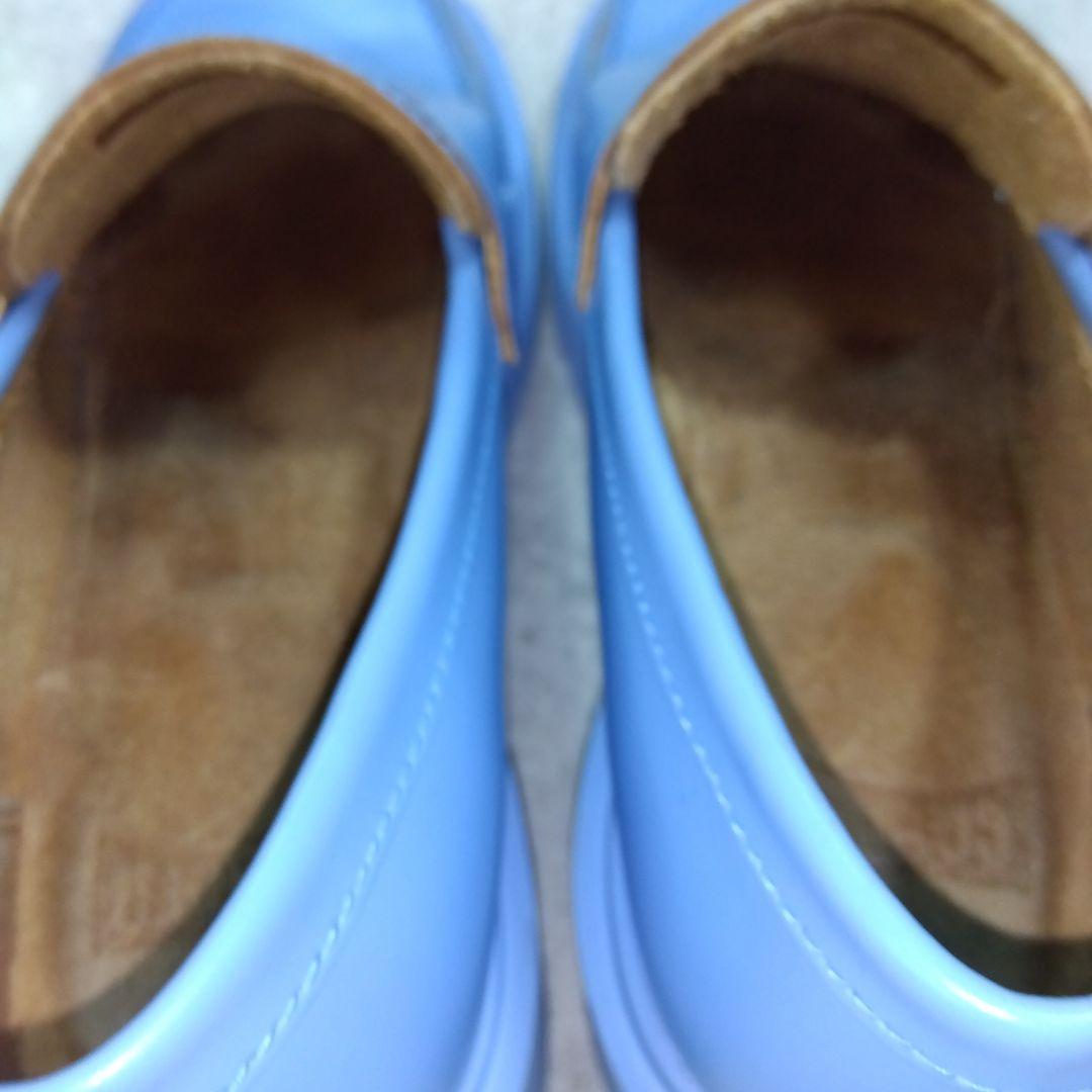 美品CAMPER カンペール 水色 厚底ローファー37 - メルカリ