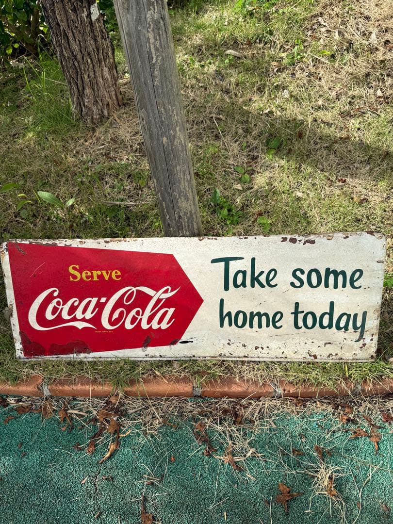 ヴィンテージ　コカコーラ看板　アメリカン雑貨　ミリタリー ヴィンテージコカコーラ看板アメリカン雑貨ミリタリー