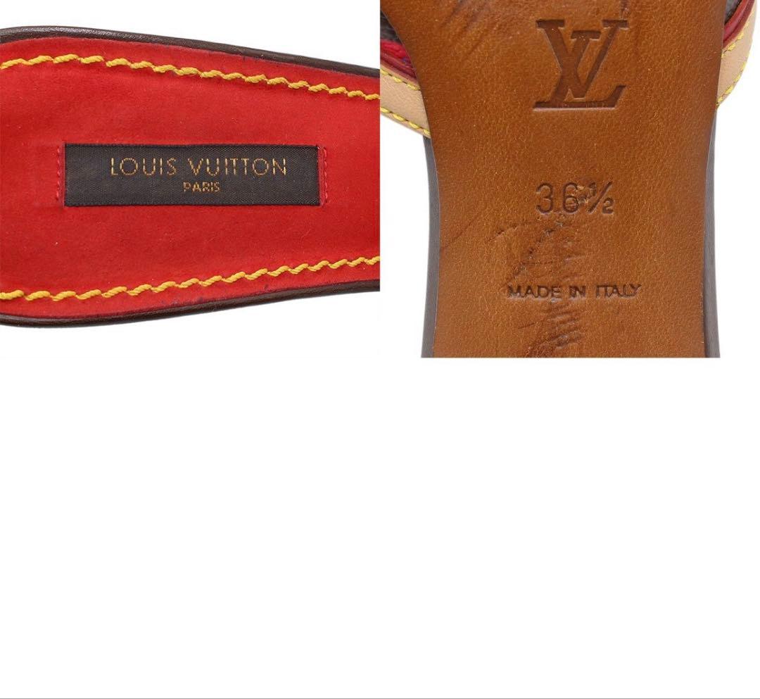 R2882 ルイヴィトン モノグラムチェリー ミュール サンダル 36 1/2