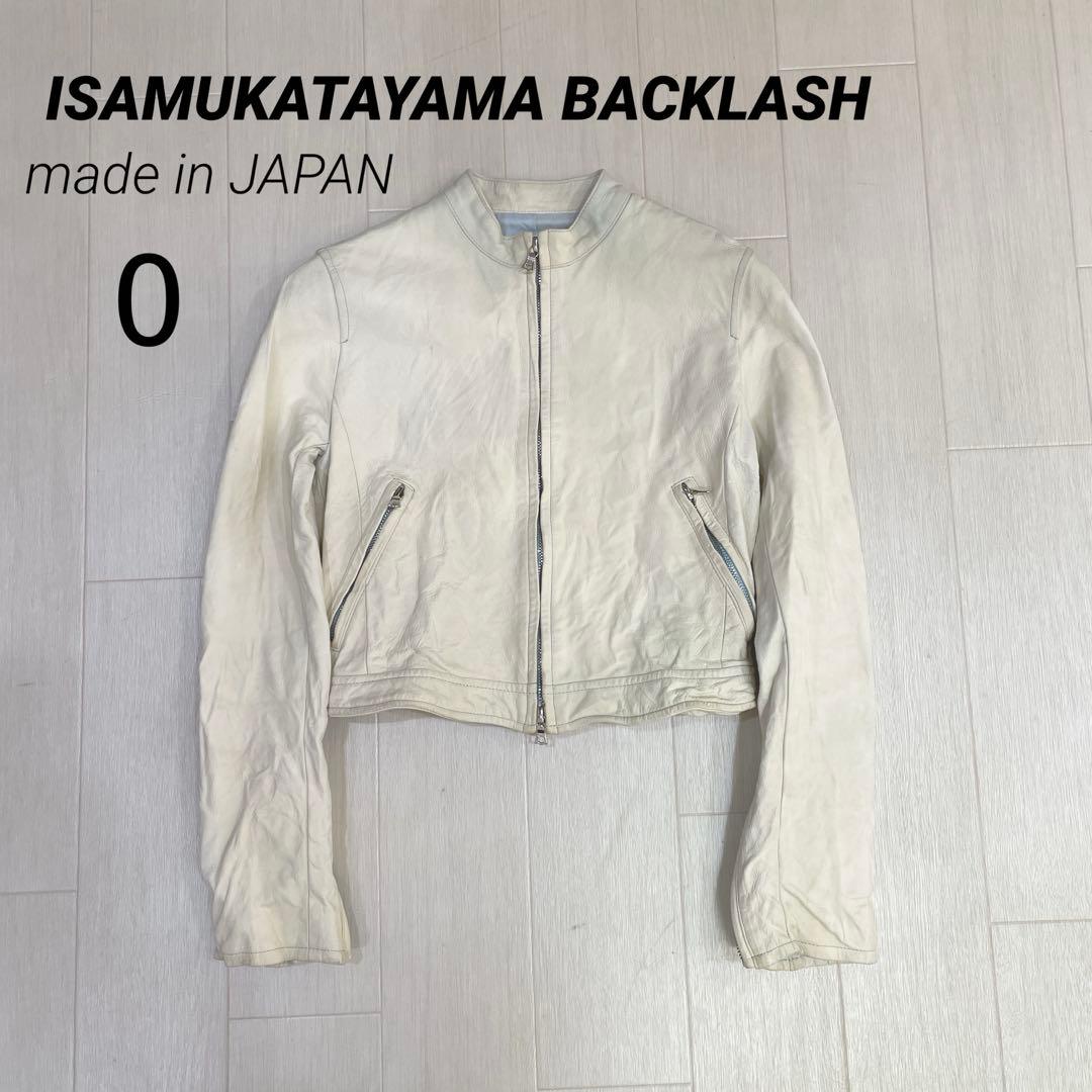 希少 ISAMUKATAYAMA BACKLASH ライダースジャケット 牛革 ISAMU KATAYAMA BACKLASH◇ダブルライダースジャケット/M/レザー/BLK