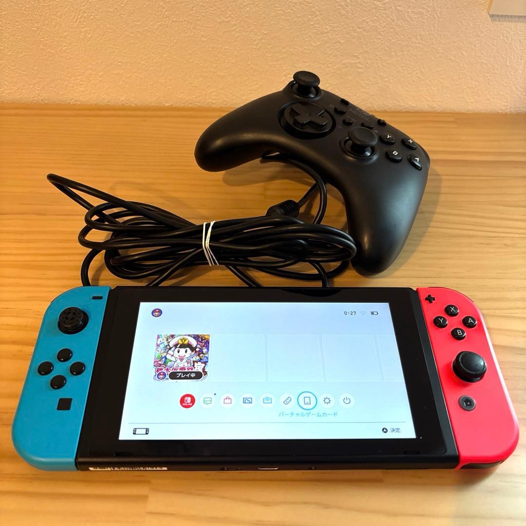 ニンテンドーSwitch本体　HORIコントローラー 株式会社 HORI | グリップコントローラー for Nintendo Switch ブルー