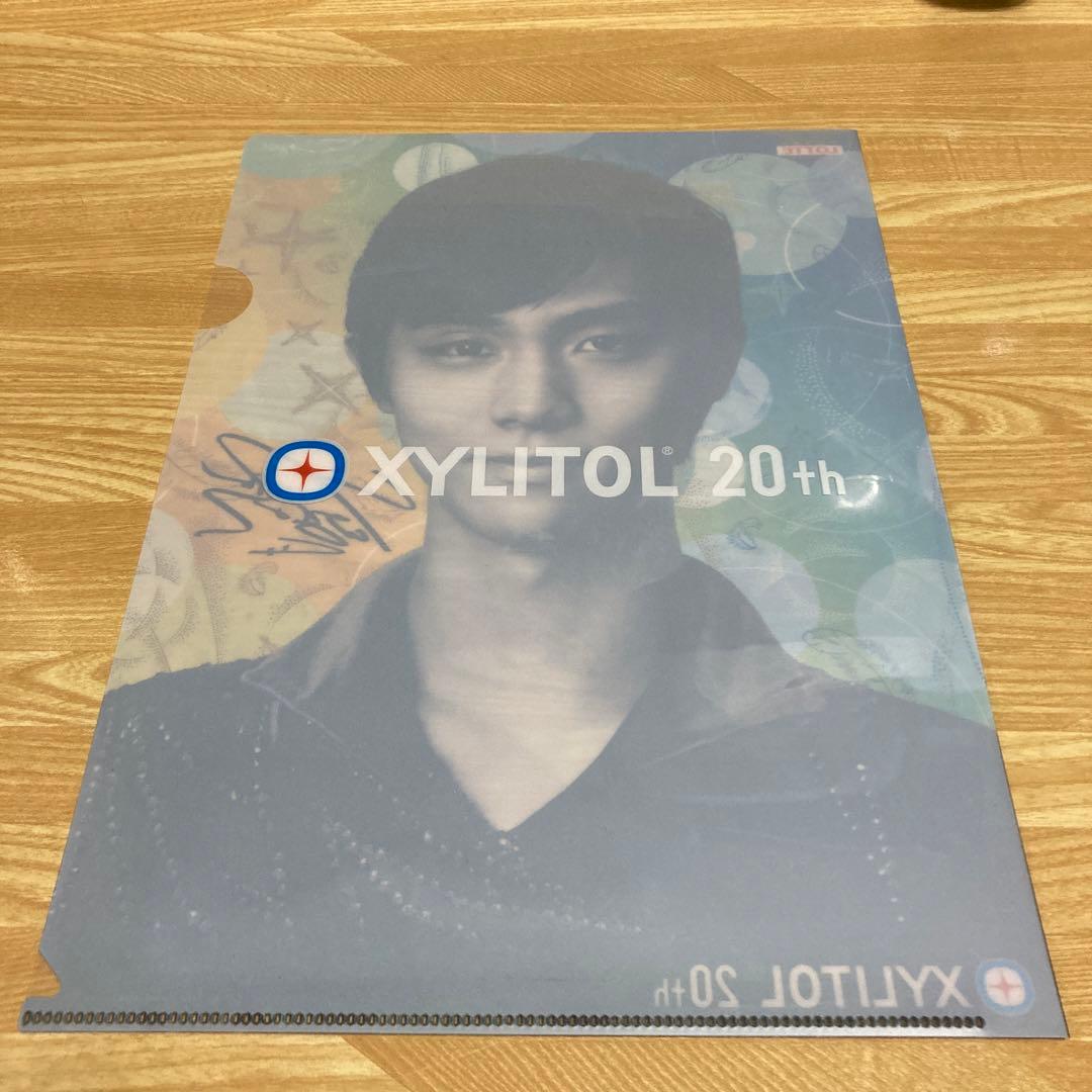 新品 羽生結弦 XYLITOL 20周年 非売品 クリアファイル キシリトール