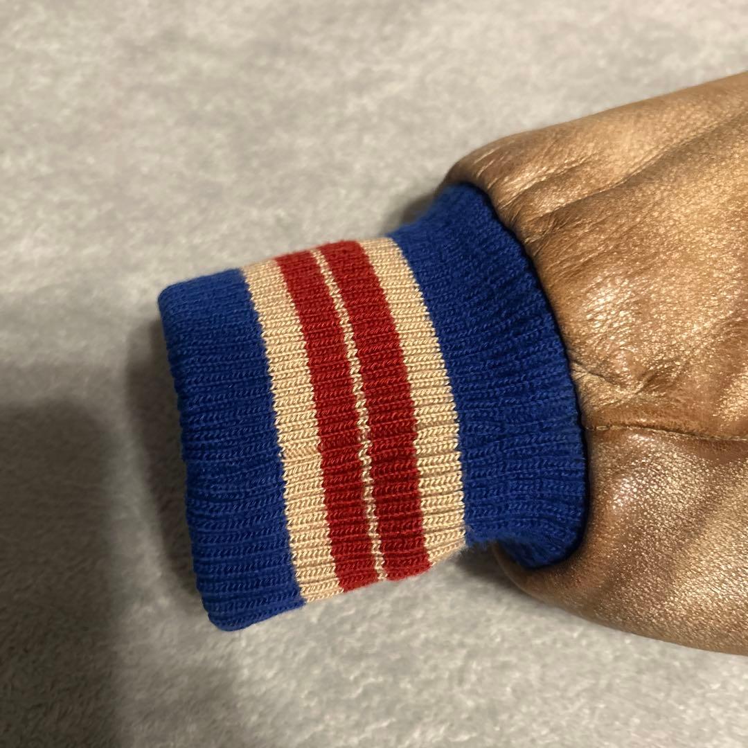 スタジャン NHL ニューヨークレンジャーズ ビーバールーツ カナダ製 袖