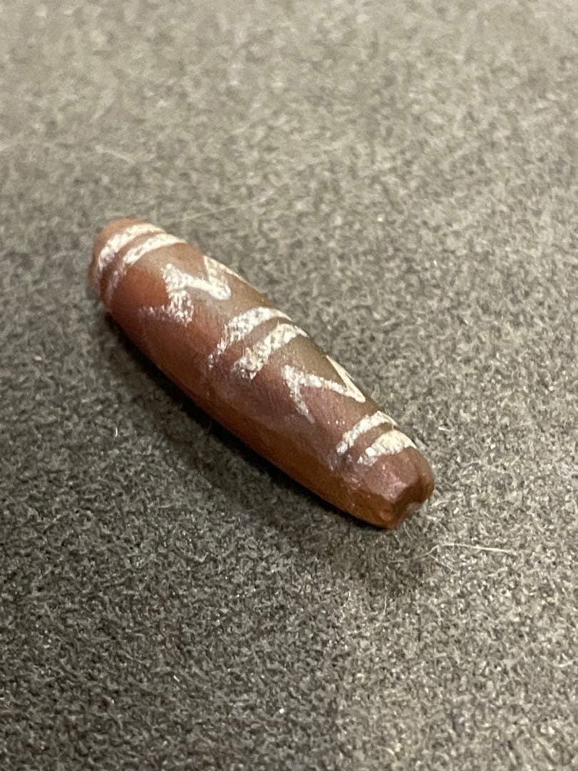 古代エッチドカーネリアン　天珠