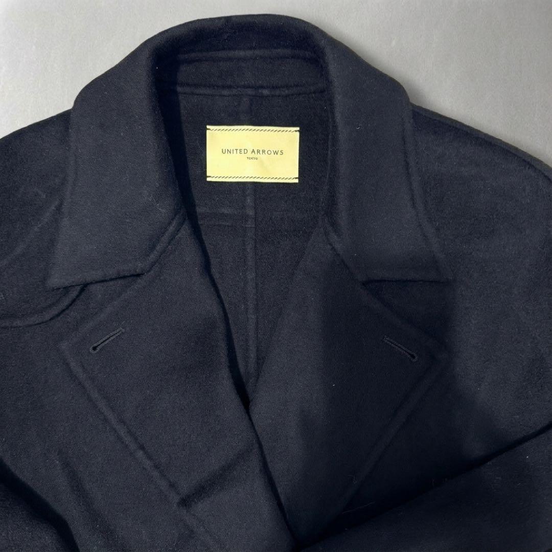 超美品 完売品23AW ユナイテッドアローズ リバー ミドル ピーコート36